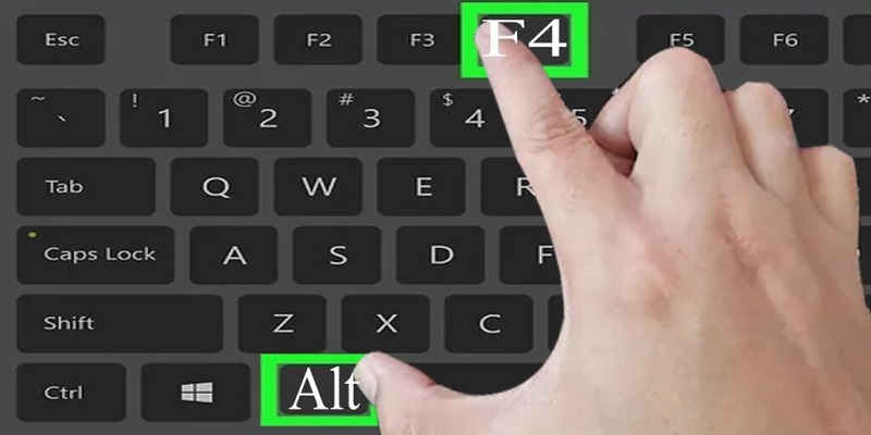 Tắt máy tính bằng tổ hợp Alt + F4